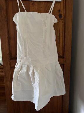 wild fable White Sleeveless Pleated Summer Dress